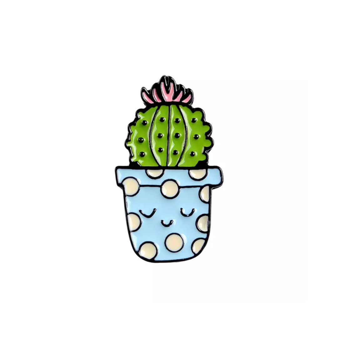 Plant enamel pin