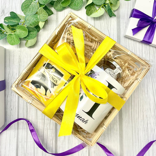 Personalised mug Hamper gift set (Tea & Biscuit)