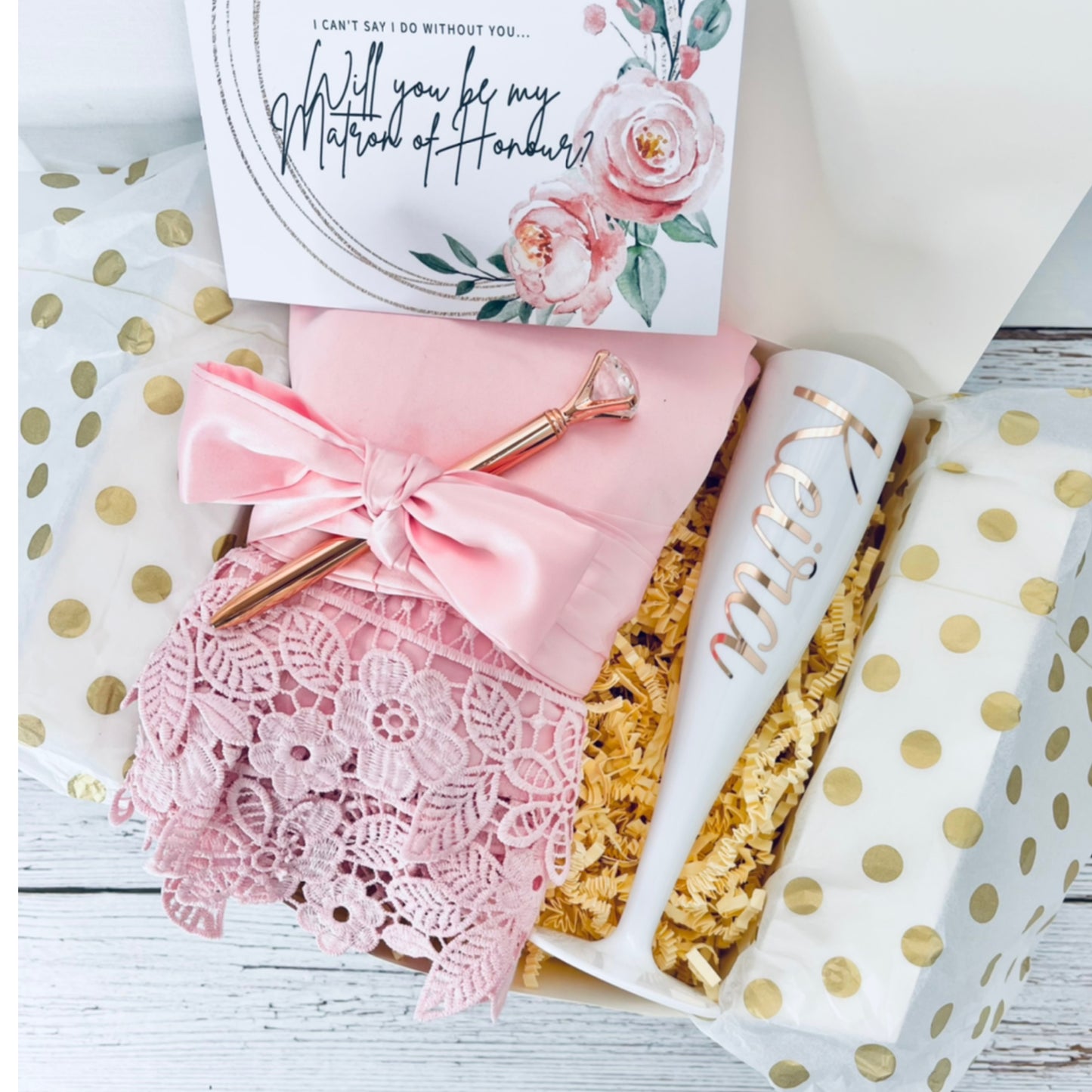 Bridal robe gift set (A)