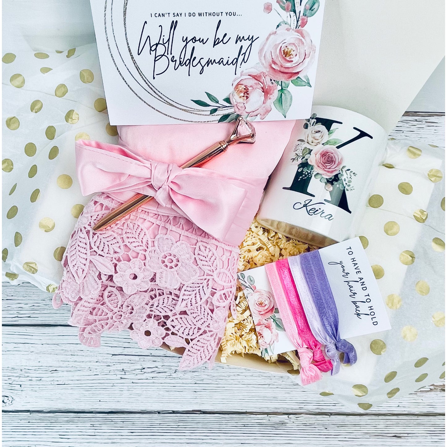 Bridal robe gift set (B)