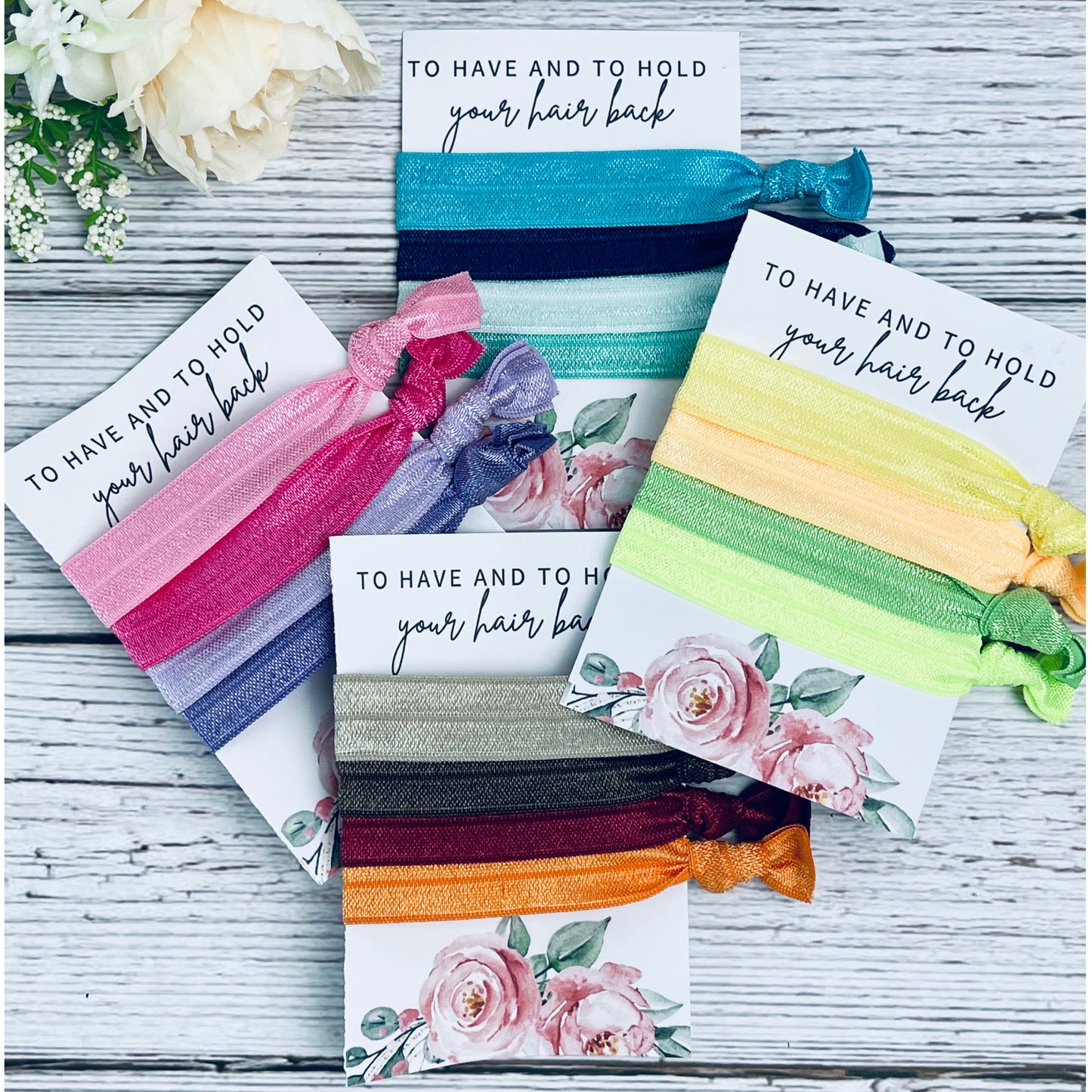 Team bride hair tie
