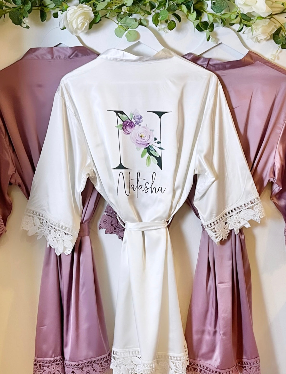 Personalised satin robe (R1)