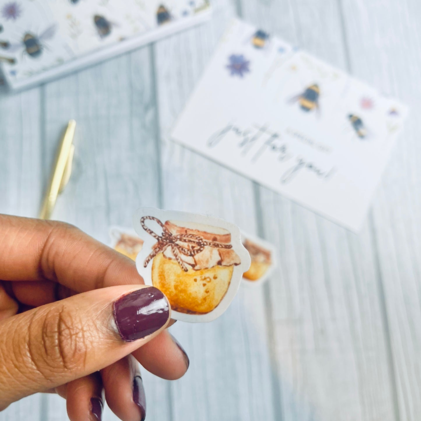 Honey pot sticker set