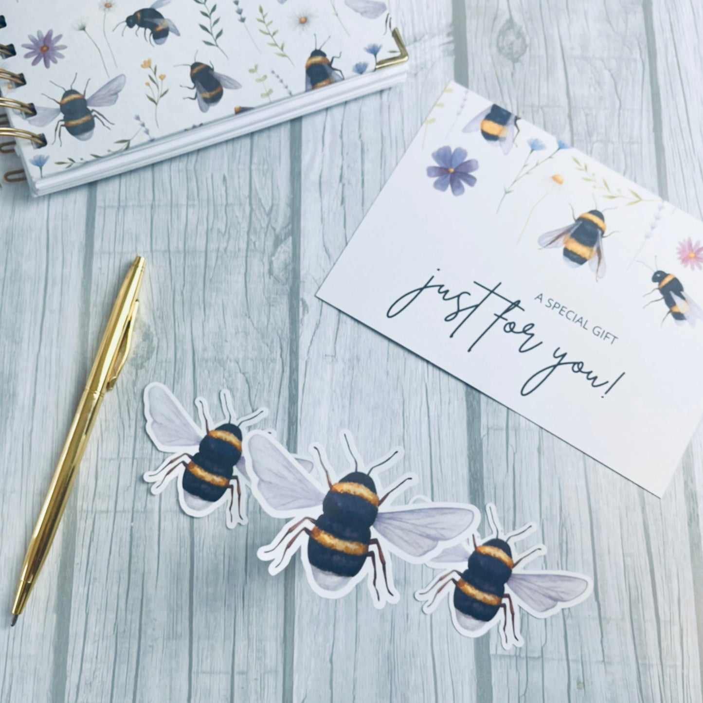 Spring bee sticker set (C)