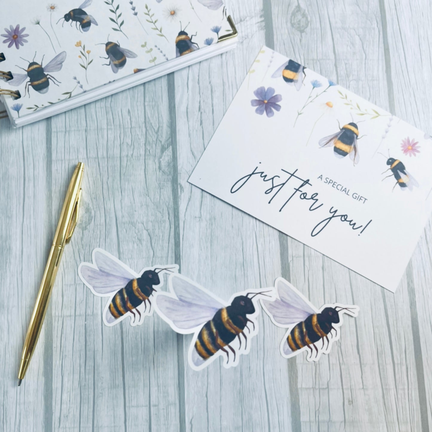 Spring bee sticker set (B)