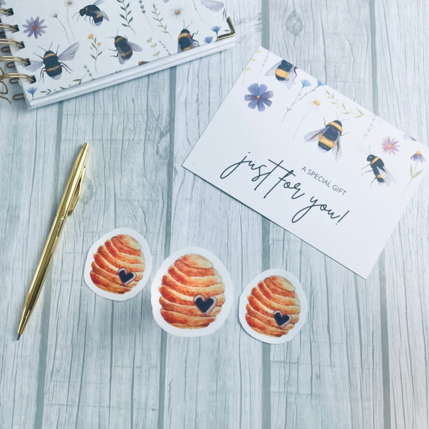 Beehive sticker set