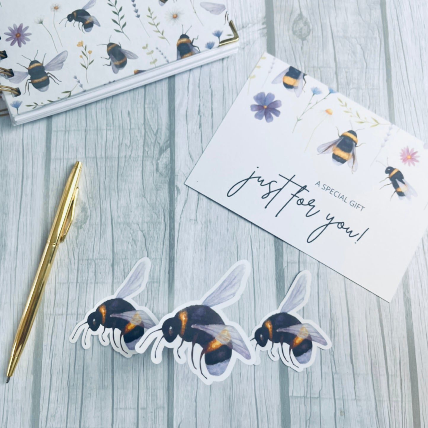 Spring bee sticker set (A)