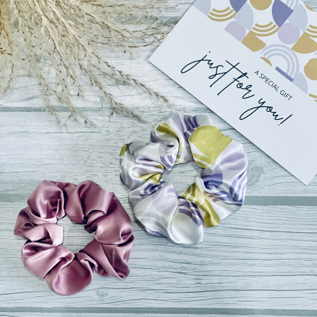 Geometric scrunchies