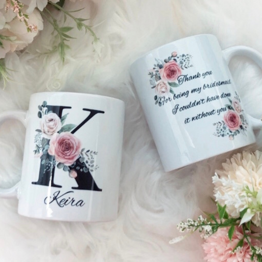 Personalised bridal mug