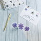 Purple flower Sticker set