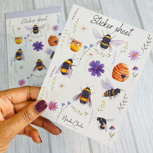 Bee Sticker sheet